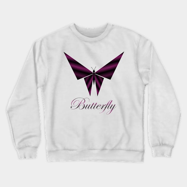 Metallic butterfly Crewneck Sweatshirt by SAMUEL FORMAS